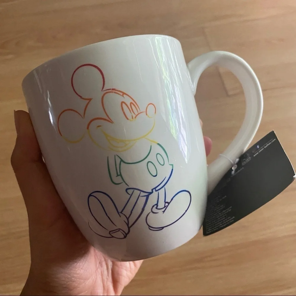 NEW Disney’s Mickey Mouse Rainbow Coffee Mug 18oz
